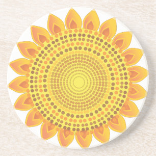Zonnebloemen Zandsteen Onderzetter