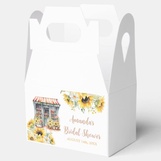 Zonnebloemen ze is van de markt Vrijgezellenfeest Bedankdoosjes (Geopend)