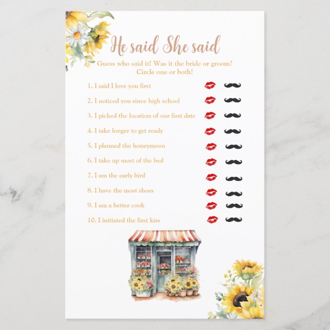 Zonnebloemen, ze is van de markt zei hij (Voorkant)