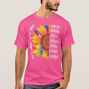 Zonnebloemen, zeg je met bijbelversen citaat t-shirt