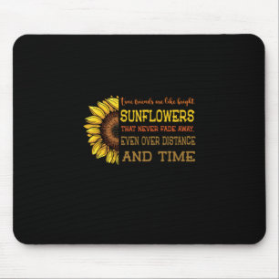 Zonnebloemen zijn echte vrienden zoals heldere zon muismat