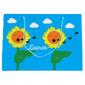 Zonnebloemen zingen groot cadeauzakje (Voorkant)