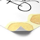 Zonnebloemen zo mooi als Baby shower Poster (Hoek)