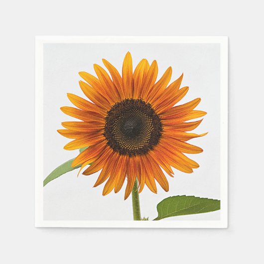 Zonnebloemen Zomenavond Servet (Voorkant)