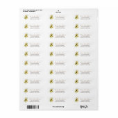 Zonnebloemen Zomer Label (Full Sheet)