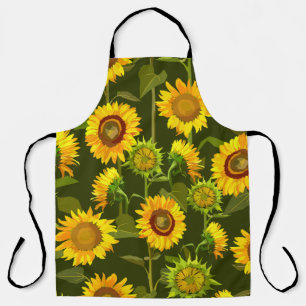 Zonnebloemen zomer naadloos patroon schort