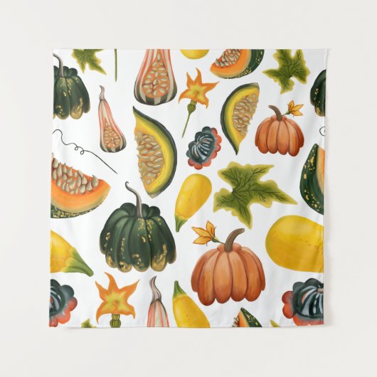 Zonnebloemen Zomer:  Waterverf Wandkleed (Voorkant)