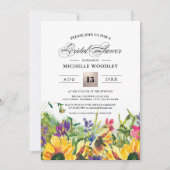 Zonnebloemen | Zomer Weide Bruiloft Kaart (Voorkant)