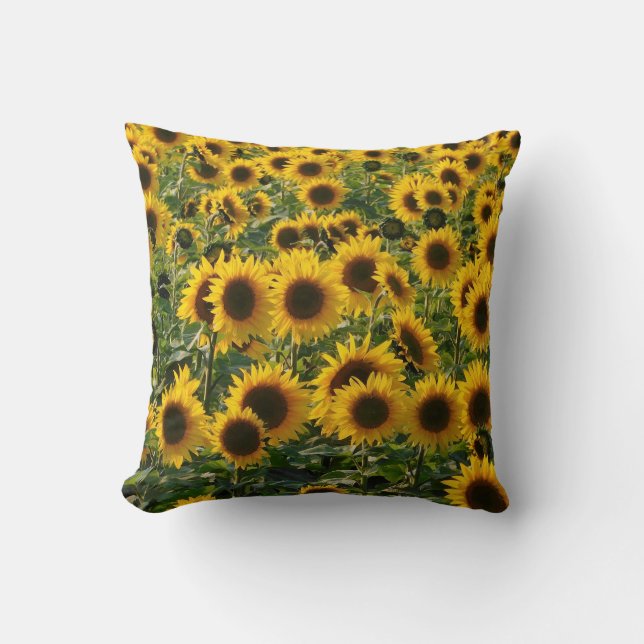 Zonnebloemen Zomerkussen Kussen (Voorkant)