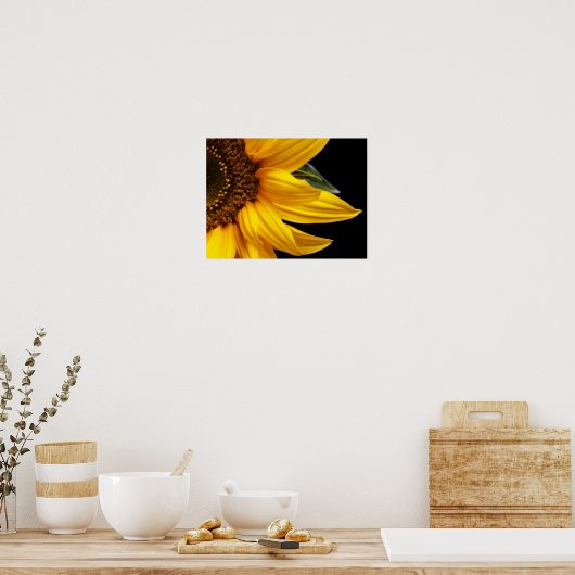 Zonnebloemen - Zonnebloem Gepersonaliseerd Sjabloo Poster (Keuken)