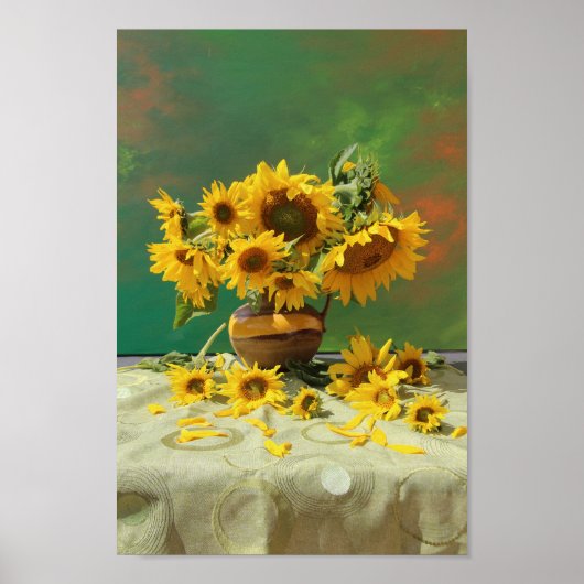 Zonnebloemen Zonnebloem Van Gogh als Poster (Voorkant)