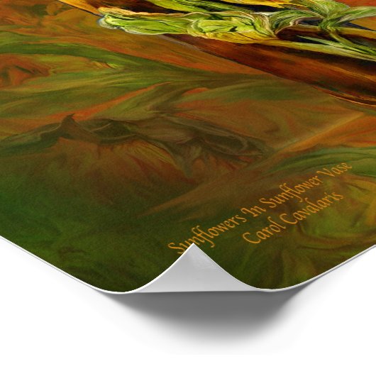 Zonnebloemen, zonnebloempitten, Poster/afdrukken Poster (Hoek)