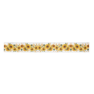 Zonnebloemen Zonneschijn Geel Satijnen Lint