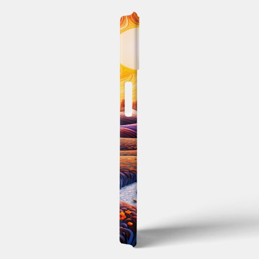 Zonnebloemen Zonsopgang Abstracte Natuur Illustrat Case-Mate iPhone Case (Achterkant / Rechts)