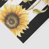 Zonnebloemen, zwart-wit, snijpapier tissuepapier (Detail)