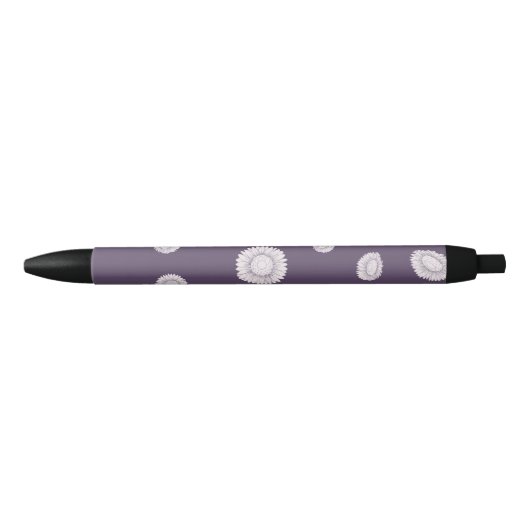 Zonnebloemen Zwarte Inkt Pen (Voorkant)