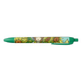 Zonnebloemen Zwarte Inkt Pen (Bodem)