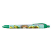 Zonnebloemen Zwarte Inkt Pen (Bovenkant)