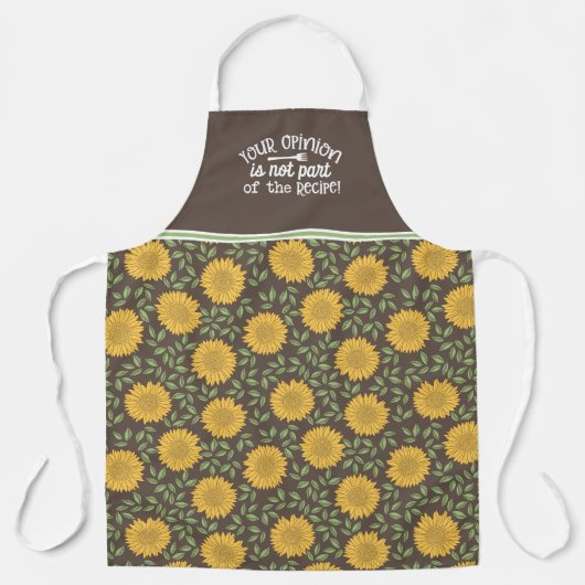 Zonnebloemenadvies maakt geen deel uit van het Rec Schort (Voorkant)