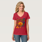 Zonnebloemenavond T-shirt (Voorkant volledig)