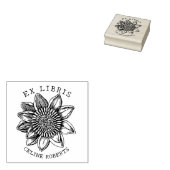  Zonnebloemenbibliotheek Boek Ex Libris Rubberstempel (Gestempeld)