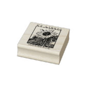 Zonnebloemenboek Ex Libris Rubberstempel (Stempel)