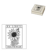 Zonnebloemenboek Ex Libris Rubberstempel (Gestempeld)