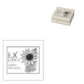 Zonnebloemenboek Ex Libris Rubberstempel (Gestempeld)