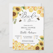 Zonnebloemenbruid om rustieke bruids bruiloft te z kaart (Voorkant)