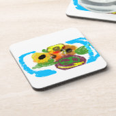 Zonnebloemendag Bier Onderzetter (Linkerzijde)