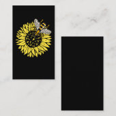 Zonnebloemengrootbijen Honingbijenteelt Visitekaartje (Voorkant / Achterkant)
