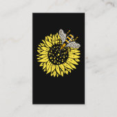 Zonnebloemengrootbijen Honingbijenteelt Visitekaartje (Voorkant)