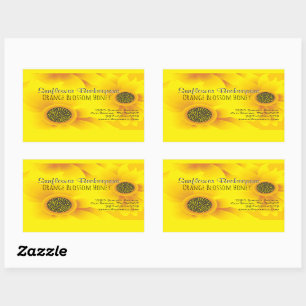 Zonnebloemenimker Honingrijn Rechthoekige Sticker