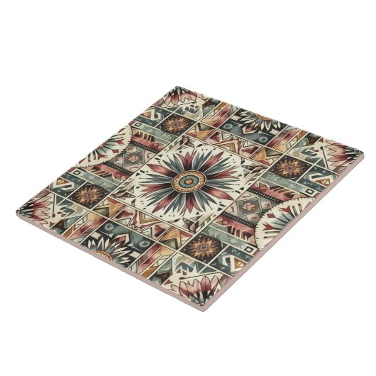 Zonnebloemenoogst Tegeltje (Zijkant)