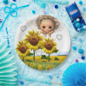 Zonnebloemenpapier Borden Papieren Bordje (Feest)