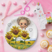 Zonnebloemenpapier Borden Papieren Bordje (Feest)