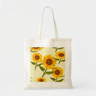 Zonnebloemenprint Canvas tas