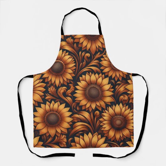 Zonnebloemenseizoen Schort (Voorkant)