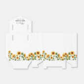 Zonnebloementeelt Baby shower Bedankdoosjes (Uitgevouwen)