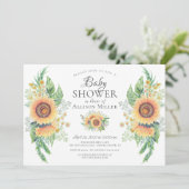 Zonnebloementuin Bloemen Vrijgezellenfeest Kaart (Staand voorkant)