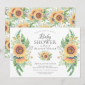 Zonnebloementuin Bloemen Vrijgezellenfeest Kaart (Voorkant / Achterkant)