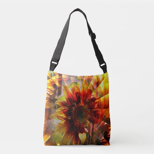Zonnebloementuin...... Crossbody Tas (Voorkant)