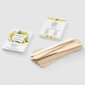 Zonnebloementuin Huwelijksventilator Programma Handwaaier (Niet-gemonteerd)