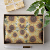 Zonnebloementuin In Volle Bloei Tissuepapier (Geschenk)