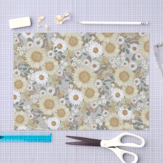 Zonnebloementuin Land Tissuepapier (Craft)