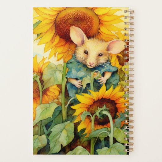 Zonnebloementuin Miceville Planner (Achterkant)