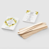 Zonnebloementuin Trouwprogramma Fan Handwaaier (Niet-gemonteerd)