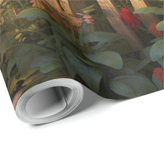 Zonnebloementuin Vogelhuisjes Cadeaupapier (Rol Hoek)