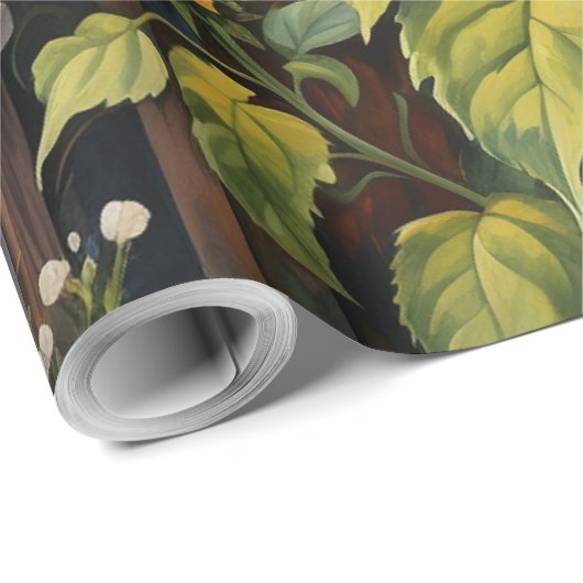 Zonnebloementuin Vogelhuisjes Cadeaupapier (Rol Hoek)