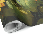 Zonnebloementuin Vogelhuisjes Cadeaupapier (Rol Hoek)